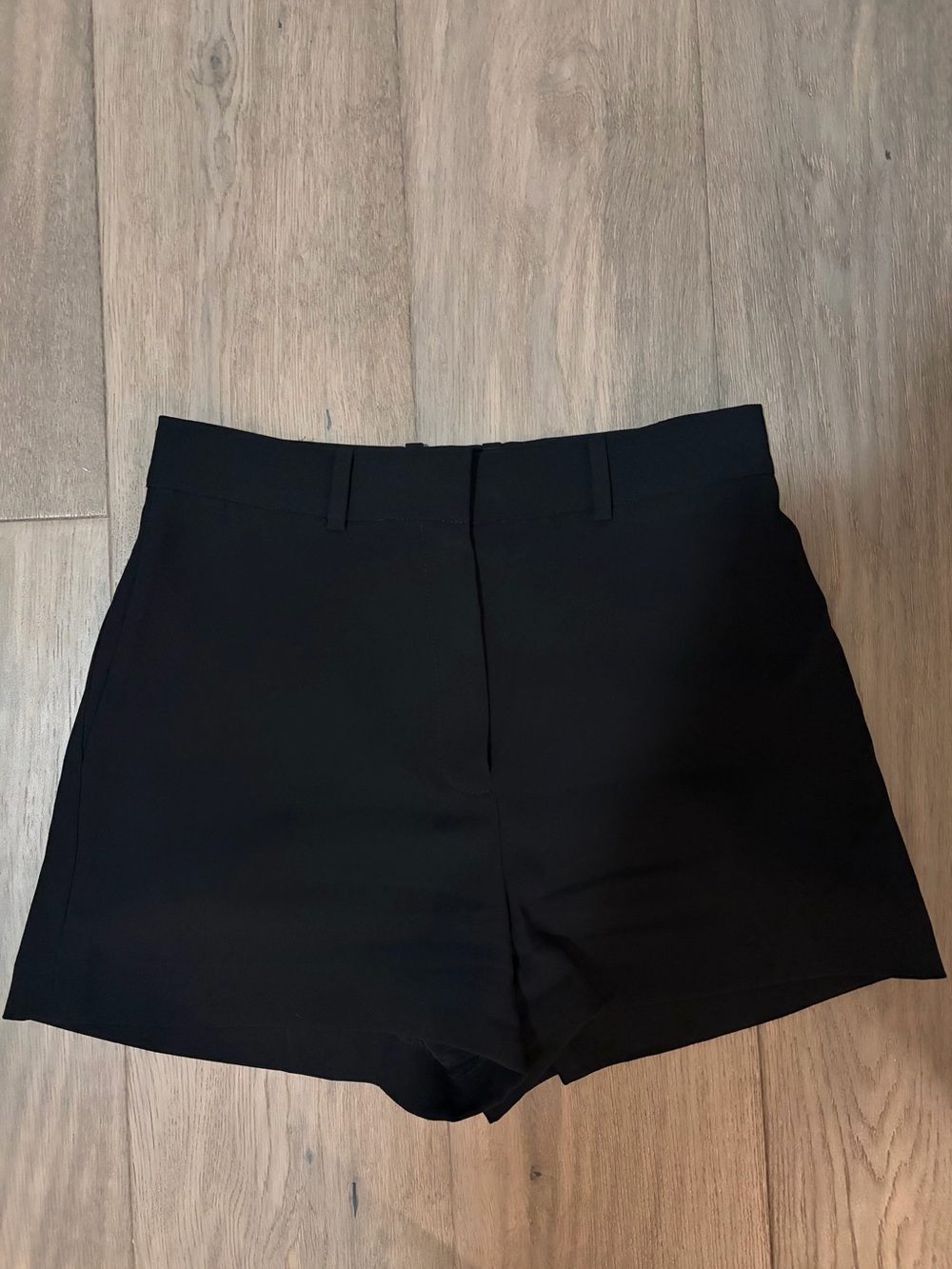 Babaton Agency Black High-Waist Tailored Shorts